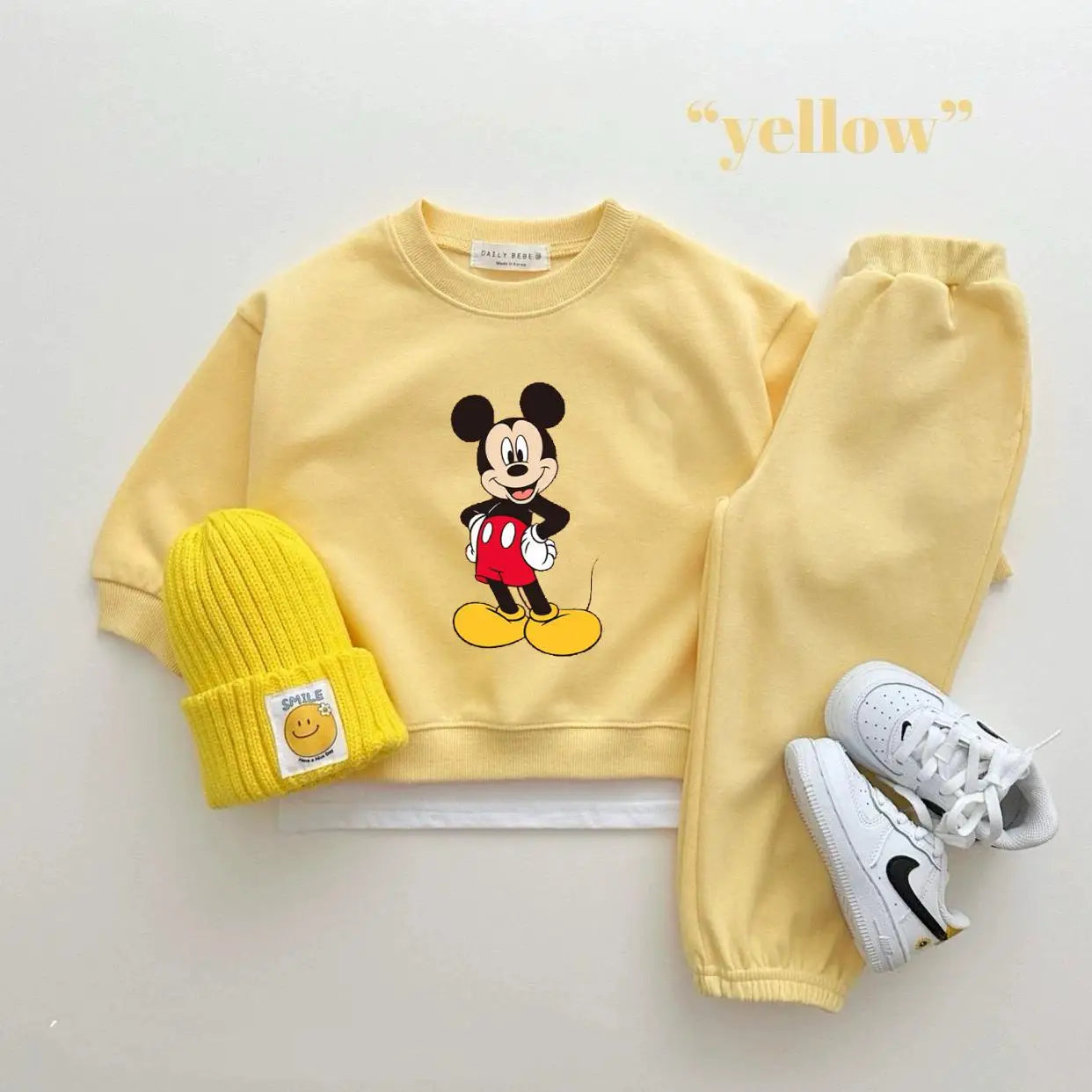 Disney Sweatshirt & Pants Set - 100% Cotton
