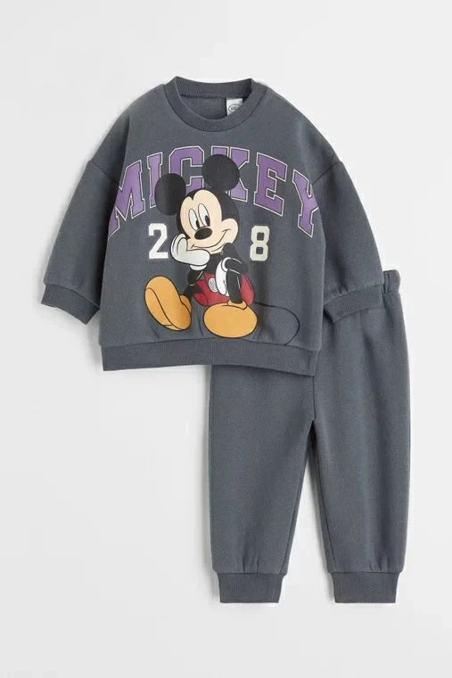 Mickey Mouse Hooded Sweatshirt & Matching Pants Set