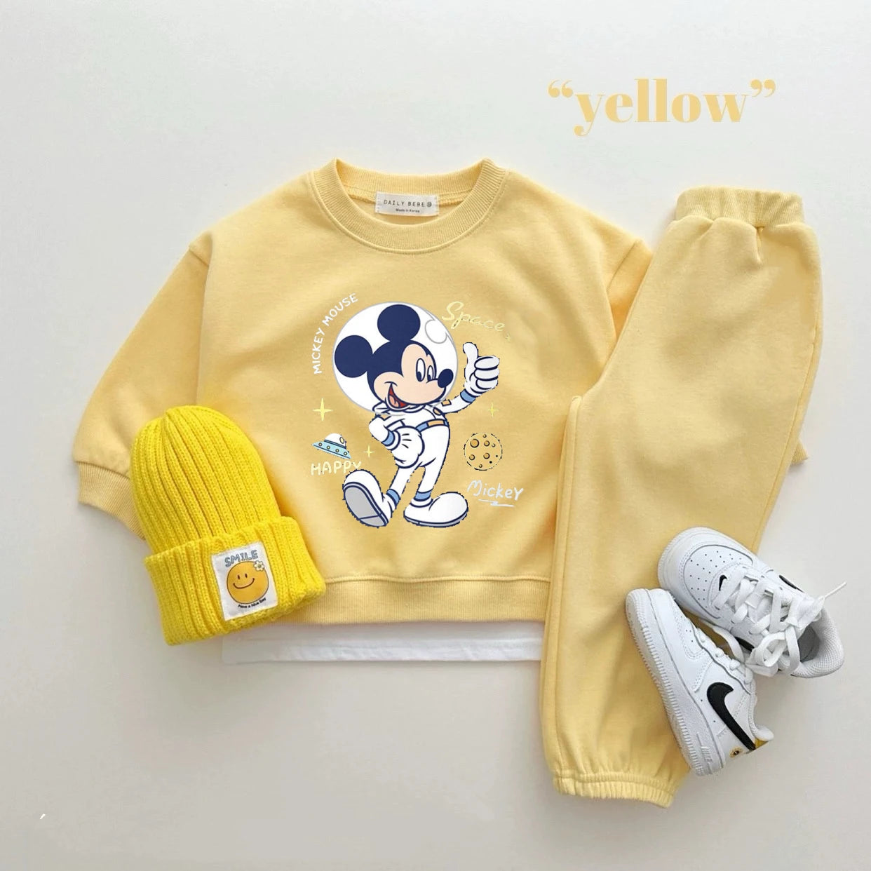 Disney Sweatshirt & Pants Set - 100% Cotton