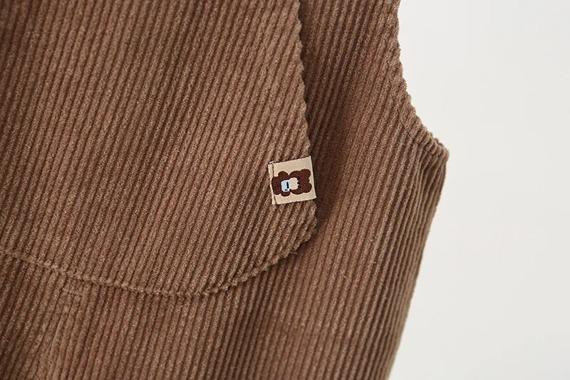 Comfortable Cotton Corduroy Overall