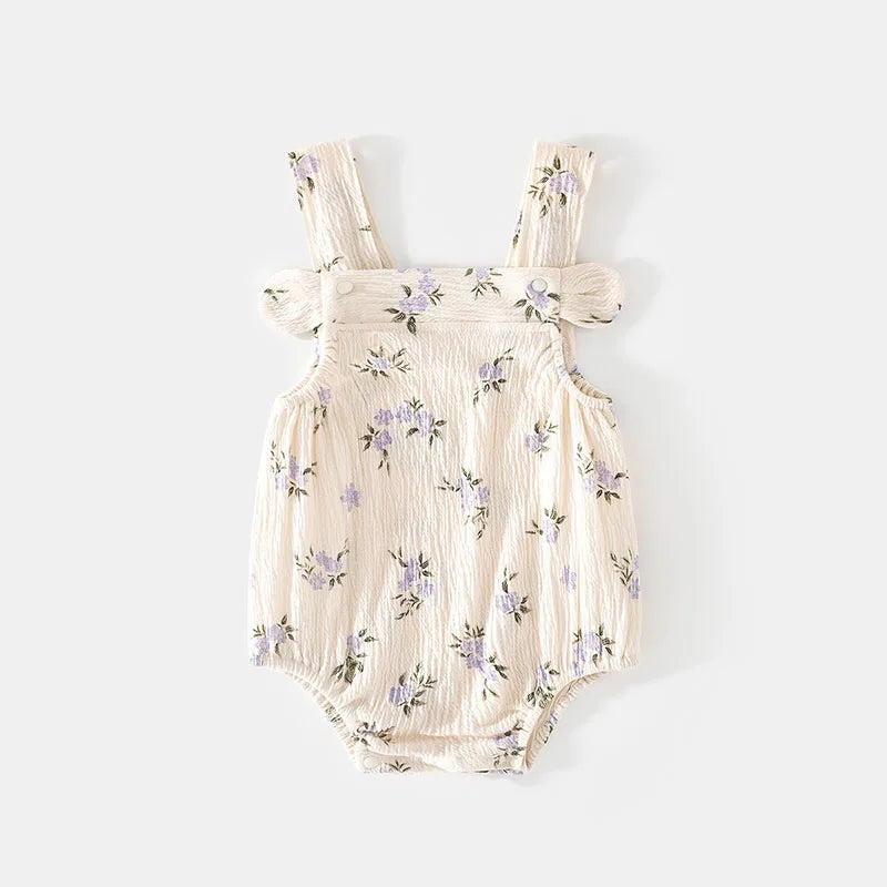 Summer Bodysuit With Charming Floral Print