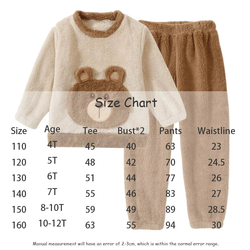 Bear Warm & Comfortable Winter Pajamas