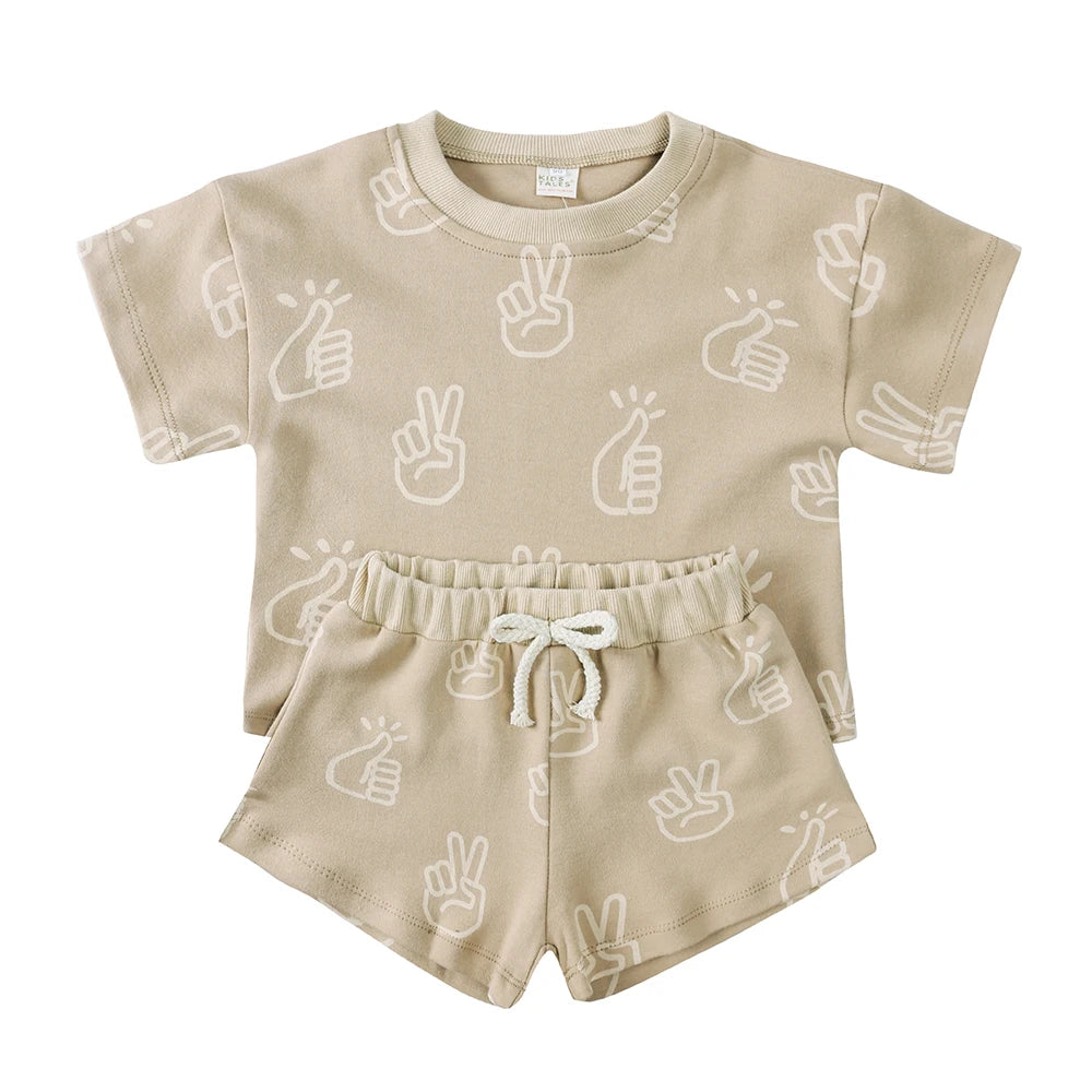100% Cotton Casual Summer Set for Boys and Girls