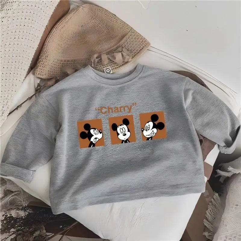 Mickey Mouse 100% Cotton Long Sleeve Top