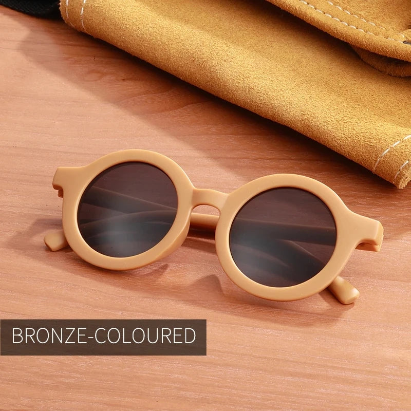 Kids Round Sunglasses – UV400 Mirror Lens Stylish Eyewear