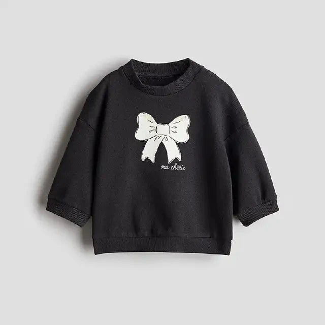Girl's Comfortable Sweatshirt With Loose Fit