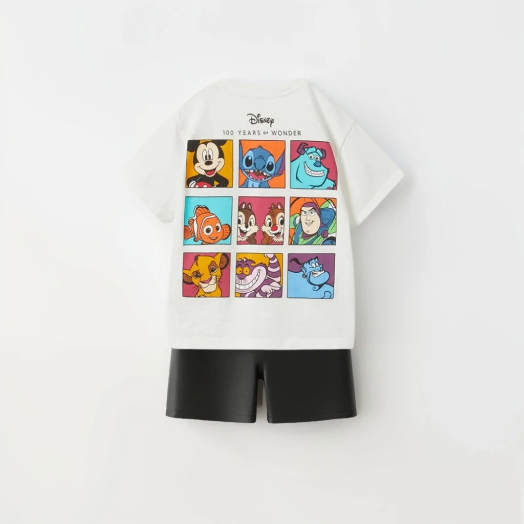 Cute Mickey T-Shirt & Shorts Set