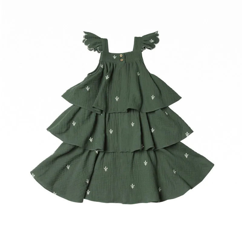 Breathable 100% Cotton & Delicate Embroidery Dress