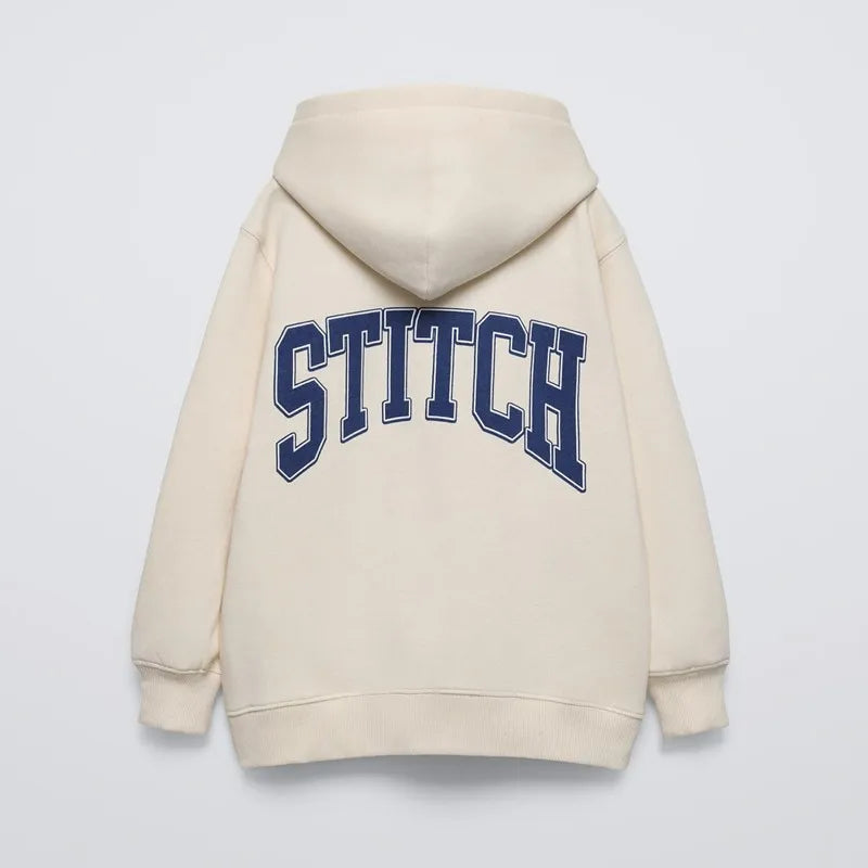 Stitch Cotton Hoodie