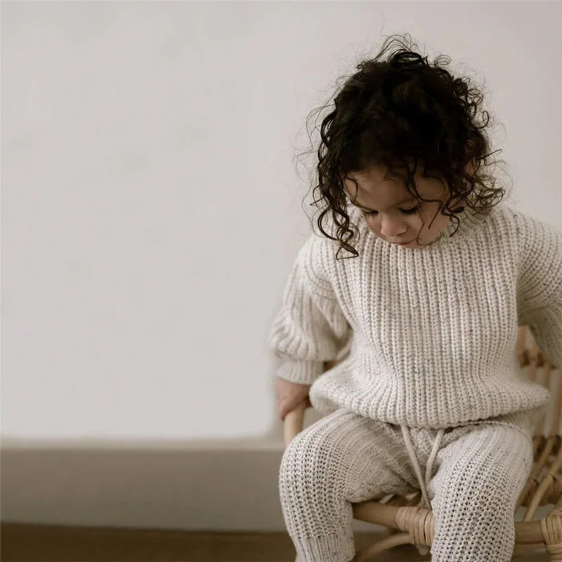 100% Cotton Chunky Knit Baby Sweater