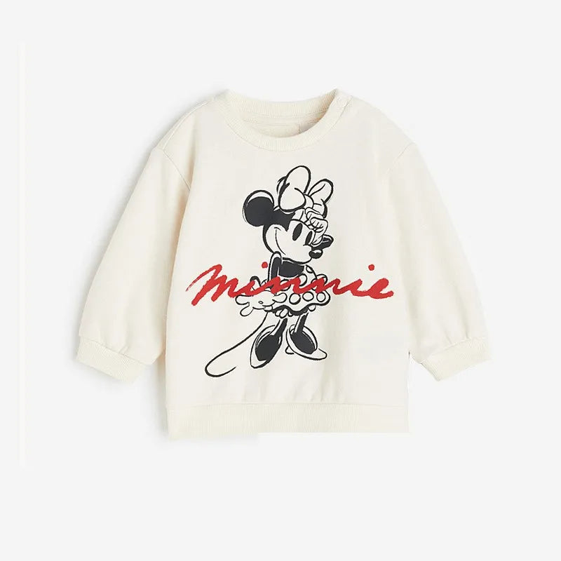Girls Spring & Autumn Minnie Mouse Sweatshirt + Pants Set
