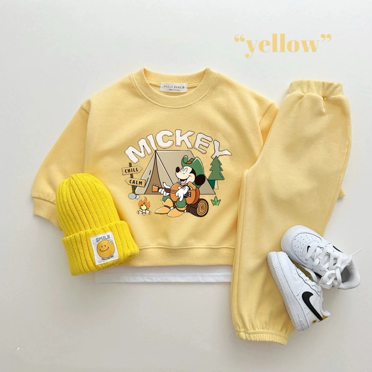 Disney Sweatshirt & Pants Set - 100% Cotton