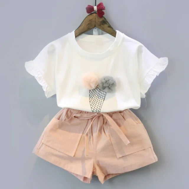 Cotton Outfit T-Shirt & Shorts Set