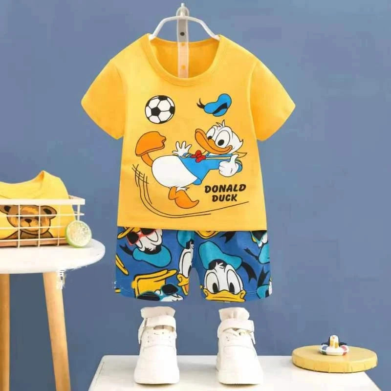 Donald Duck T-Shirt +Shorts Cotton Set
