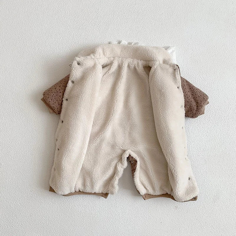 Soft Cotton With Cozy Fleece Lining Romper