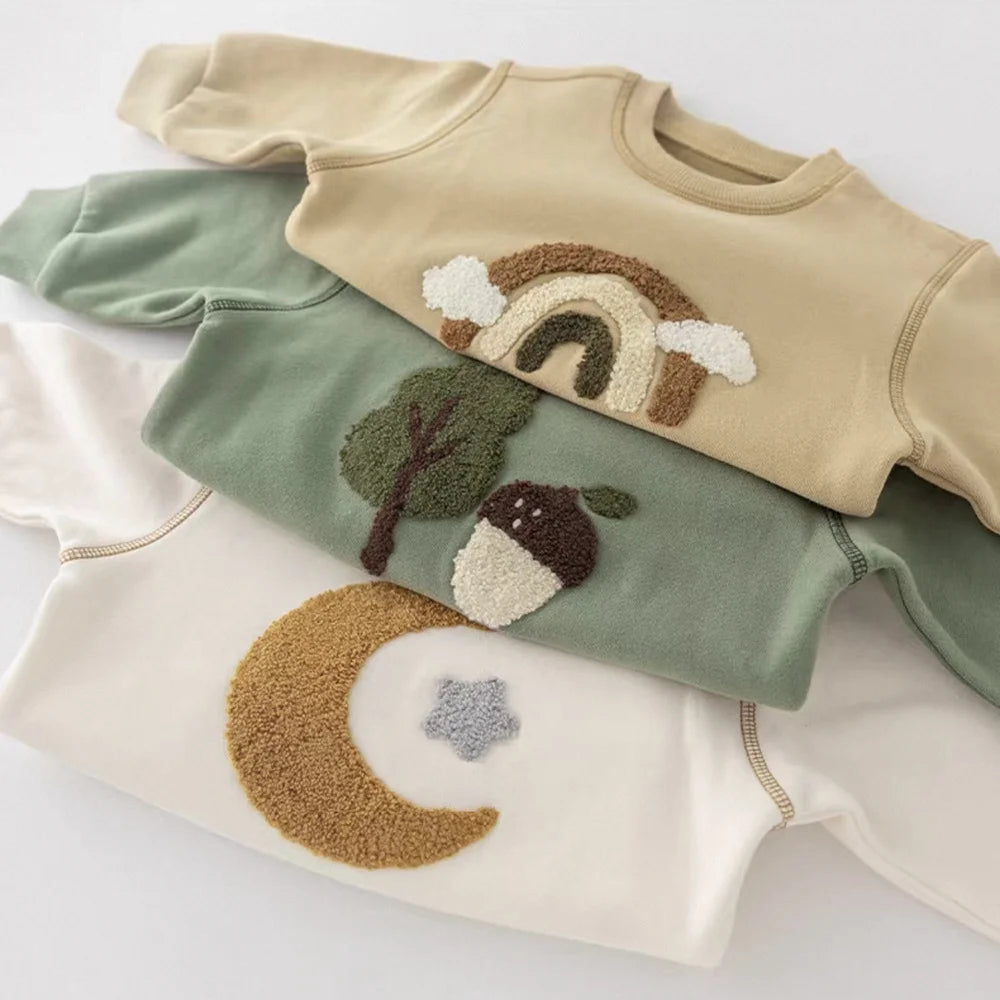 Cotton Sweatshirt & Matching Pants Set