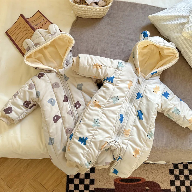 Soft Cotton Warm Winter Romper