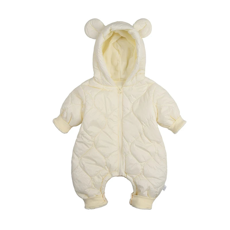 Premium Cotton Fleece-Lined Baby Romper