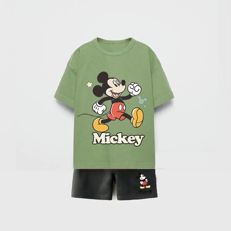 Premium Cotton Mickey T-Shirt & Shorts Set