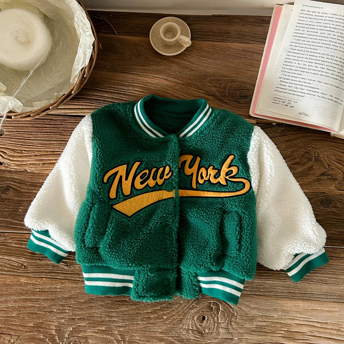 Winter Warm Jacket Coat NewYork Embroidery