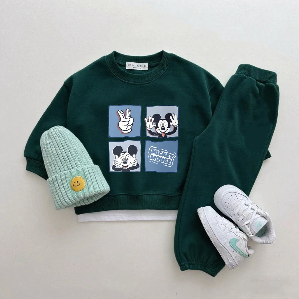 Disney Sweatshirt & Pants Set - 100% Cotton
