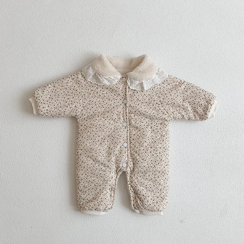 Soft Cotton With Cozy Fleece Lining Romper