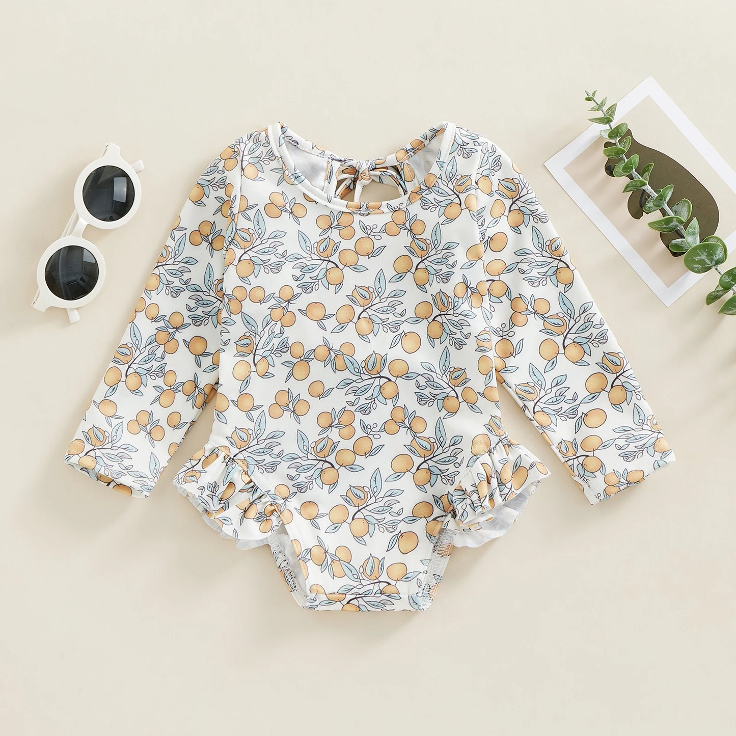 Adorable Baby Girl Floral Swimsuit – Summer Ready!