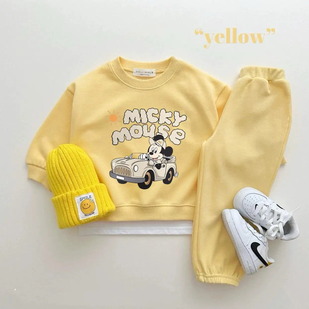 Disney Sweatshirt & Pants Set - 100% Cotton