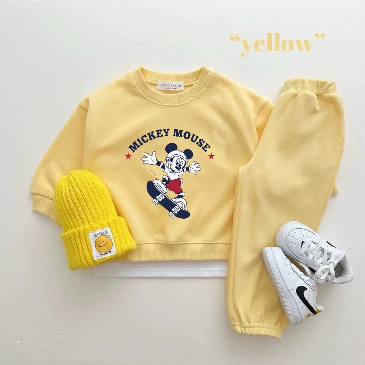 Disney Sweatshirt & Pants Set - 100% Cotton