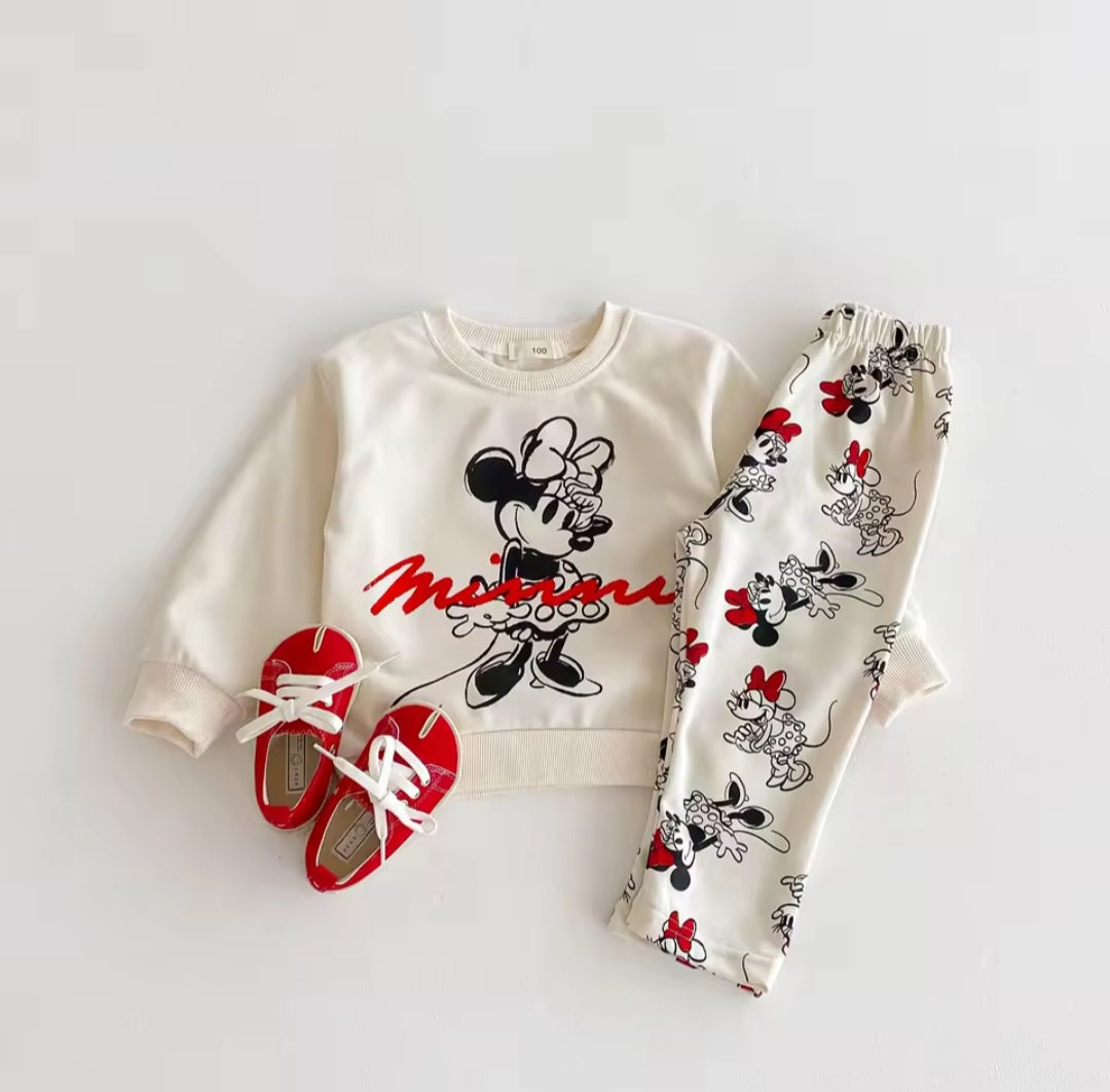 Minnie Mouse Sweatshirt + Pants Set