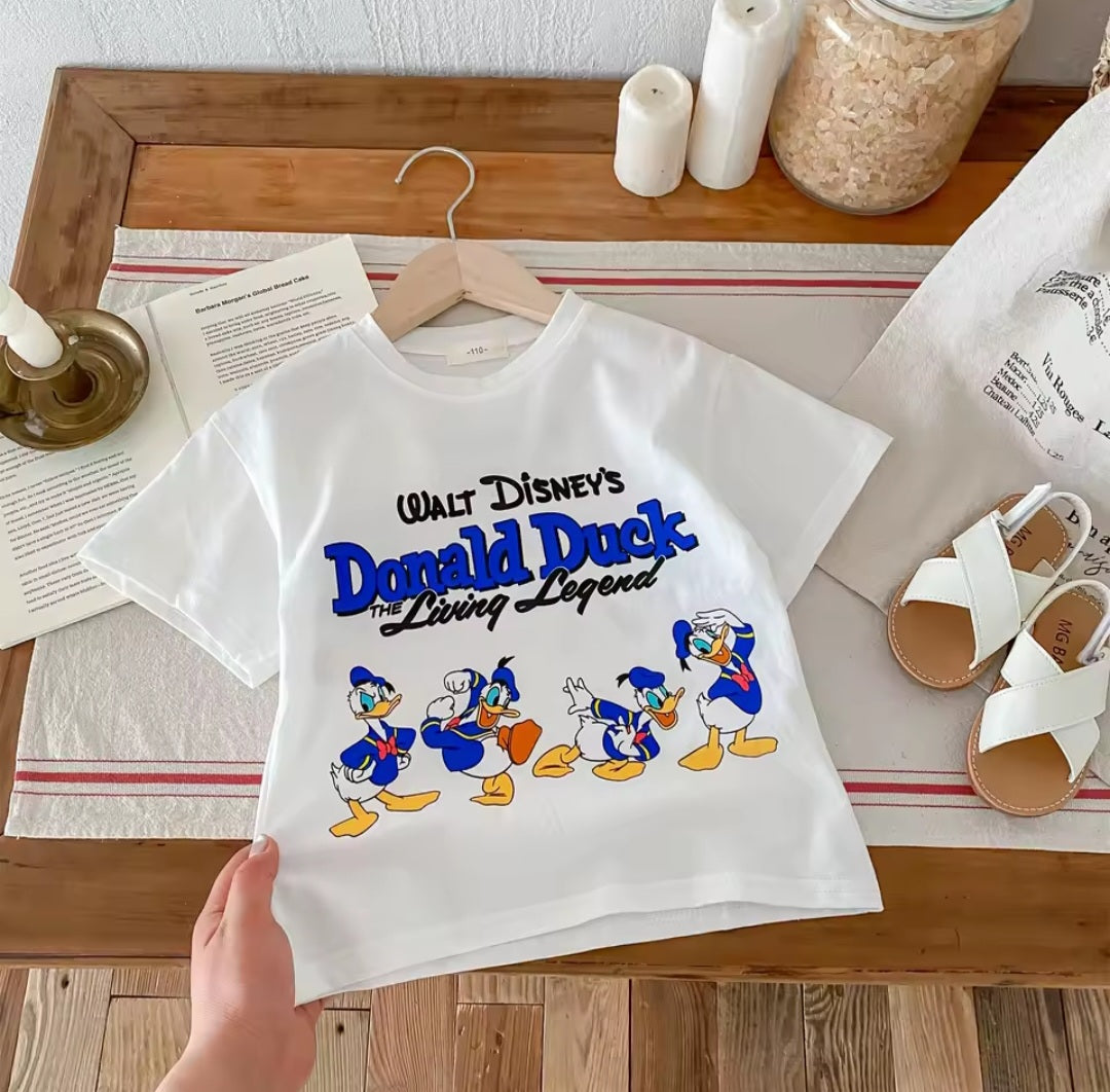 Premium 100% Cotton Donald Duck T-Shirt & Shorts Set