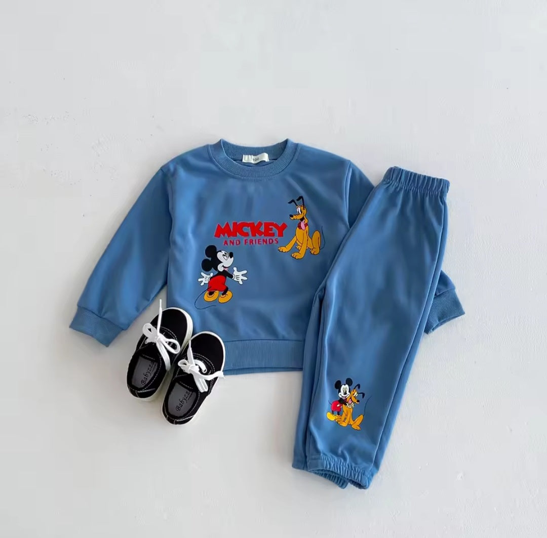Mickey & Friends Sweatshirt & Trousers Cotton Set