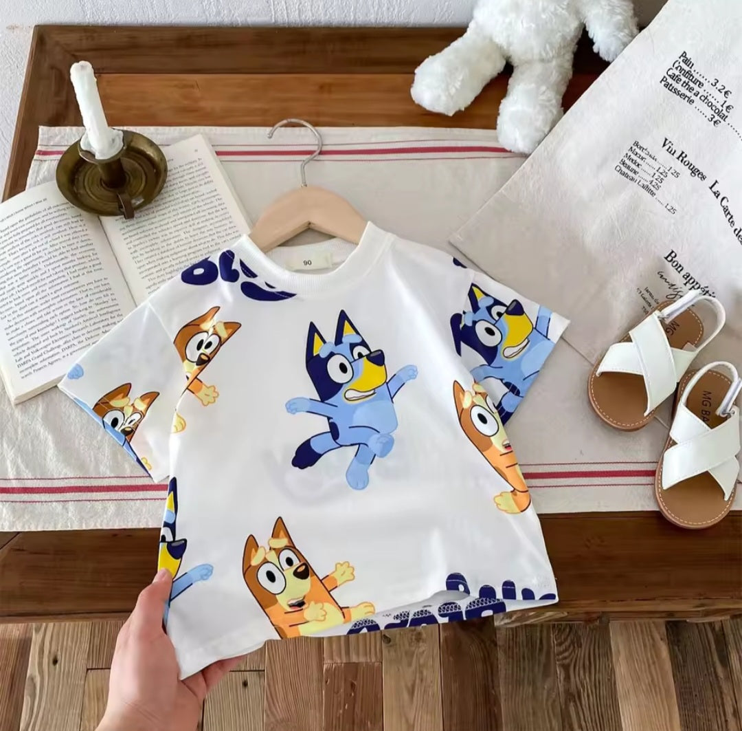 Soft Cotton Bluey T-Shirt & Shorts Set