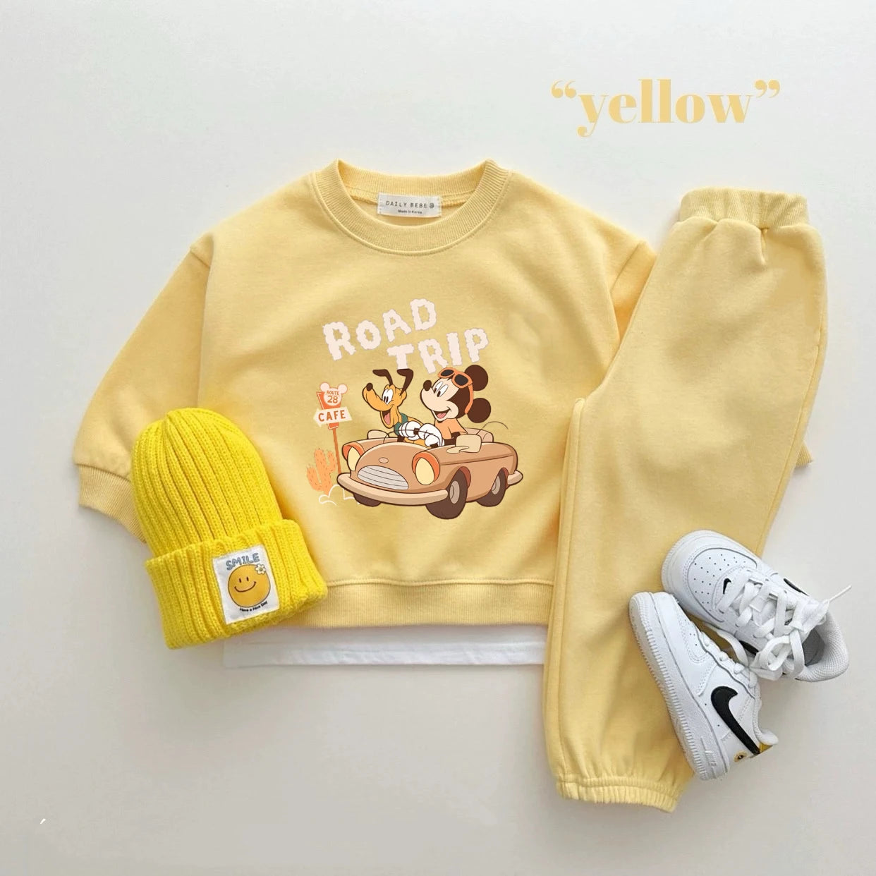 Disney Sweatshirt & Pants Set - 100% Cotton