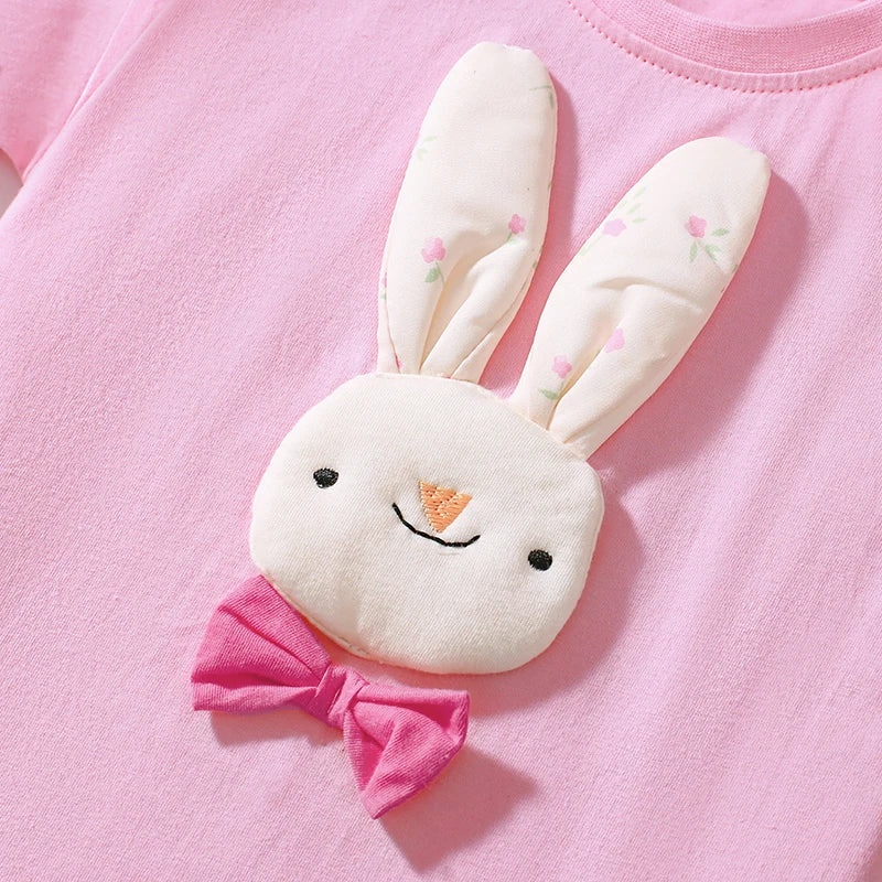 Rabbit 100% Cotton T-Shirt & Shorts Set