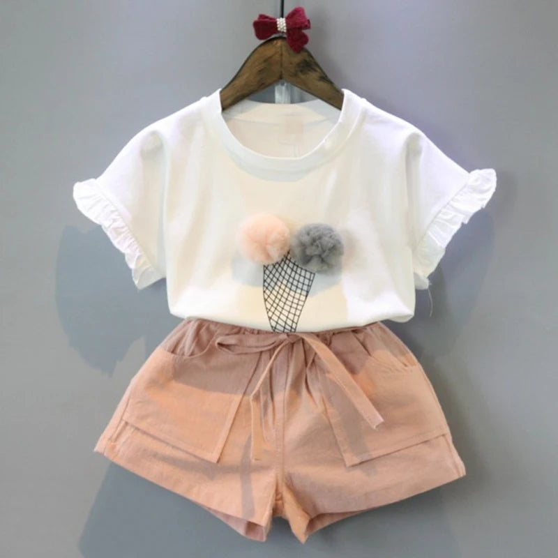 Cotton Outfit T-Shirt & Shorts Set