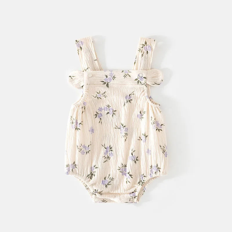 Summer Bodysuit With Charming Floral Print