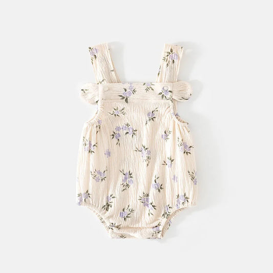 Summer Bodysuit With Charming Floral Print