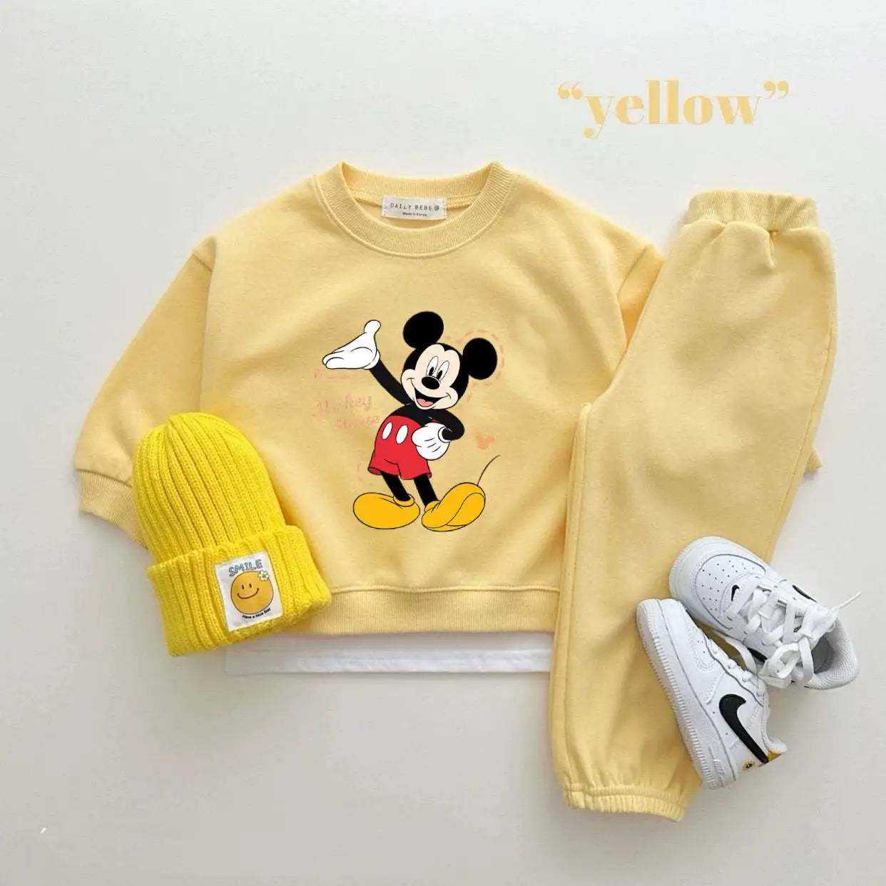 Disney Sweatshirt & Pants Set - 100% Cotton