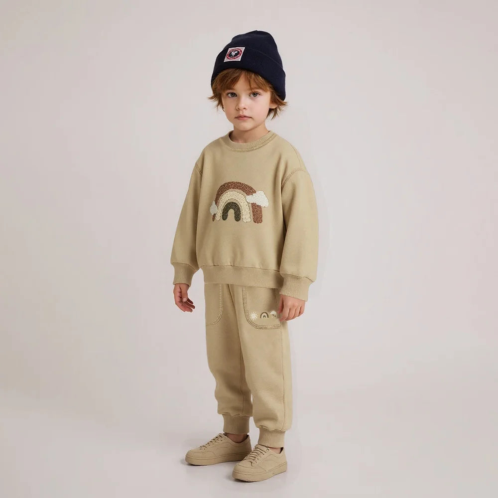 Cotton Sweatshirt & Matching Pants Set
