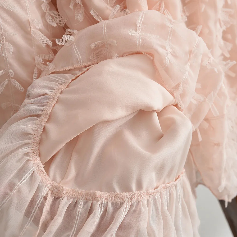 Pink Lace Princess Dress