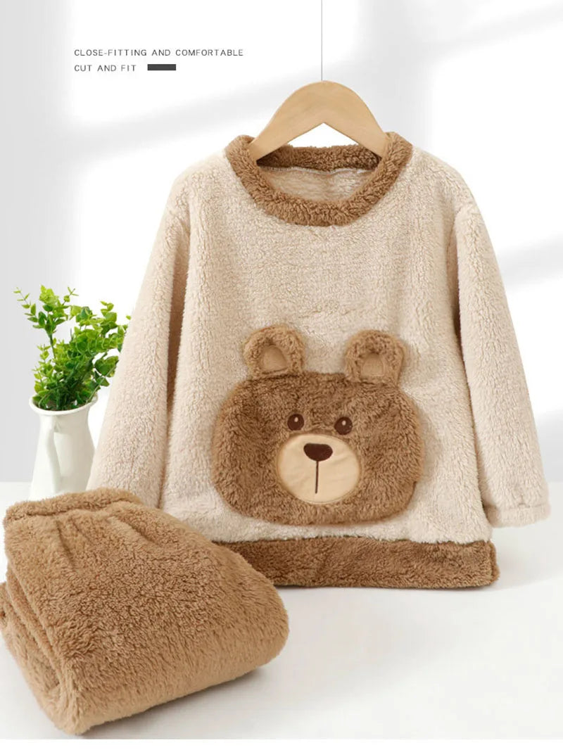 Bear Warm & Comfortable Winter Pajamas