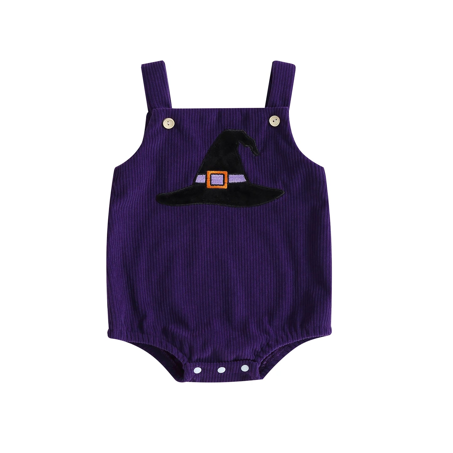 1st Halloween Baby Pumpkin Ghost Jumpsuit Corduroy Overalls
