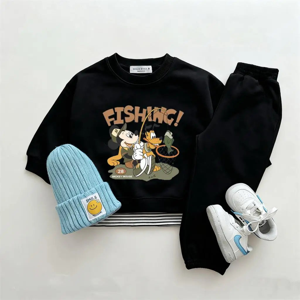 Disney Sweatshirt & Pants Set - 100% Cotton