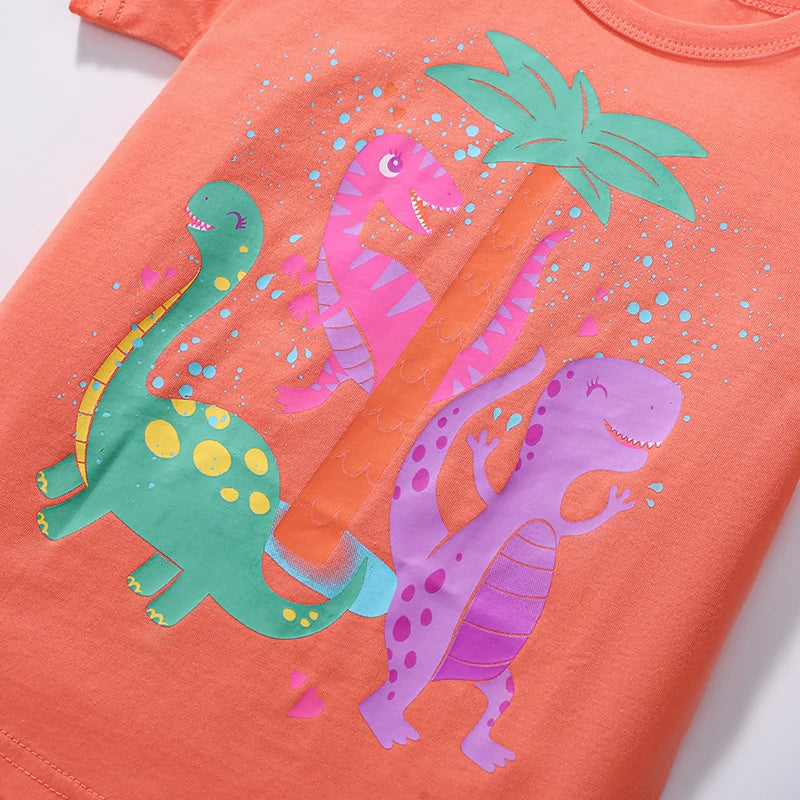 100% Cotton 3-Pack Cartoon T-Shirts