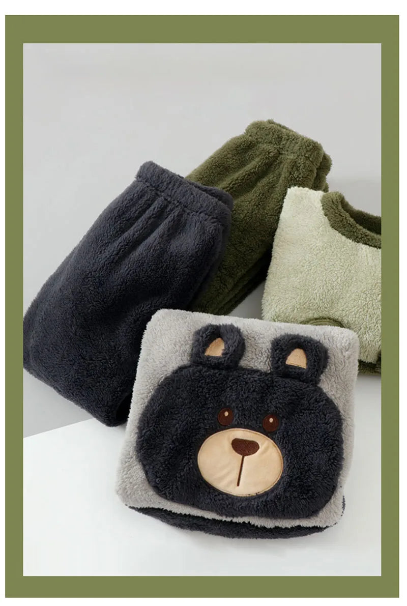 Bear Warm & Comfortable Winter Pajamas