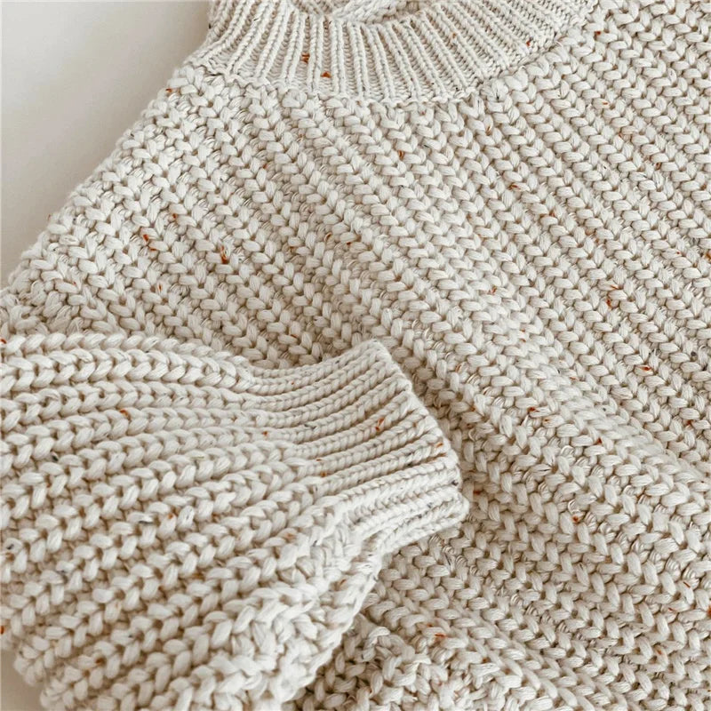 100% Cotton Chunky Knit Baby Sweater