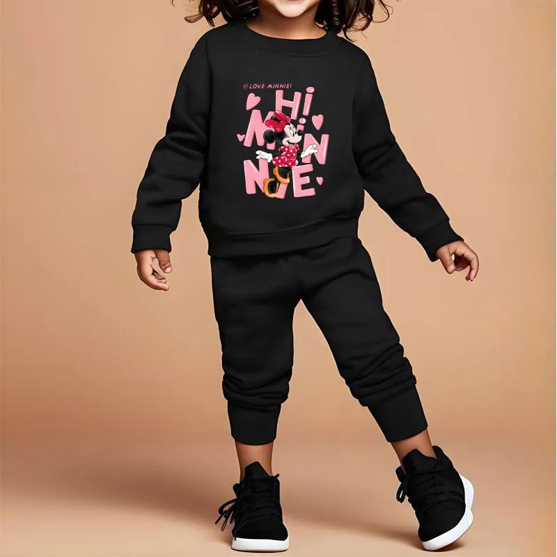 Mickey & Minnie Mouse Sweatshirt & Sweatpant Set