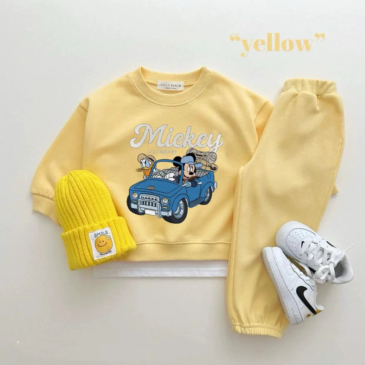 Disney Sweatshirt & Pants Set - 100% Cotton