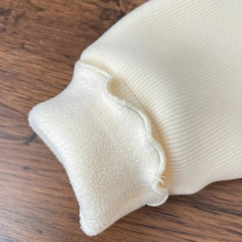 Girls Cotton Embroidery Warm Top